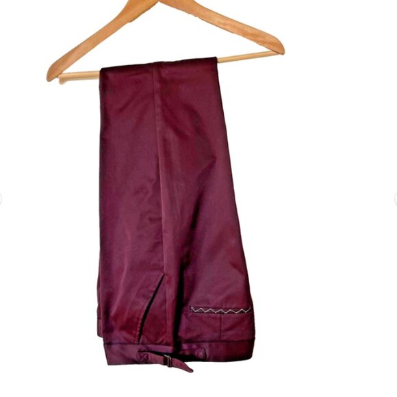 MAX STUDIO London Dress Pants – Purple Burgundy – Size 2 - Picture 5 of 11